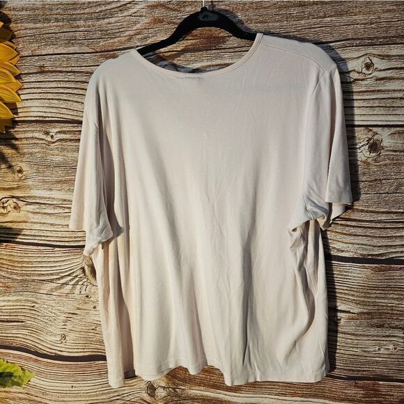 L.L Bean short sleeve top women's 2X lt pastel pink pre-owned - Picture 2 of 4